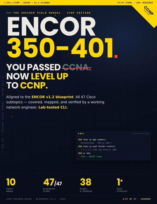 CCNP ENCOR 350-401 Field Manual cover