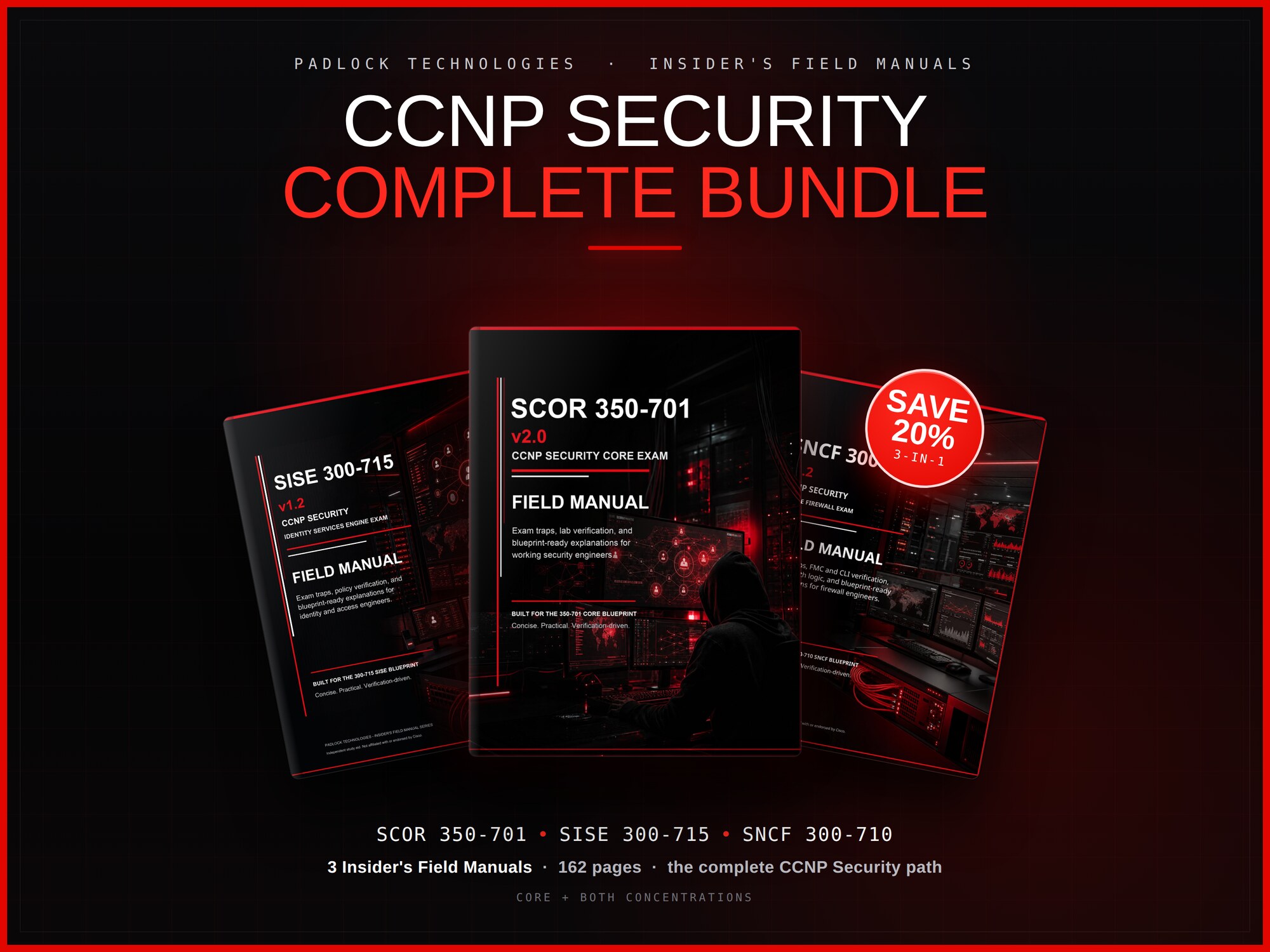 CCNP Security Complete Bundle — SCOR 350-701, SISE 300-715, and SNCF 300-710 Insider's Field Manuals